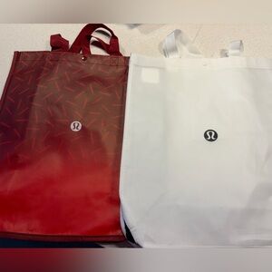 Lululemon large reusable shopping bags totes NEW